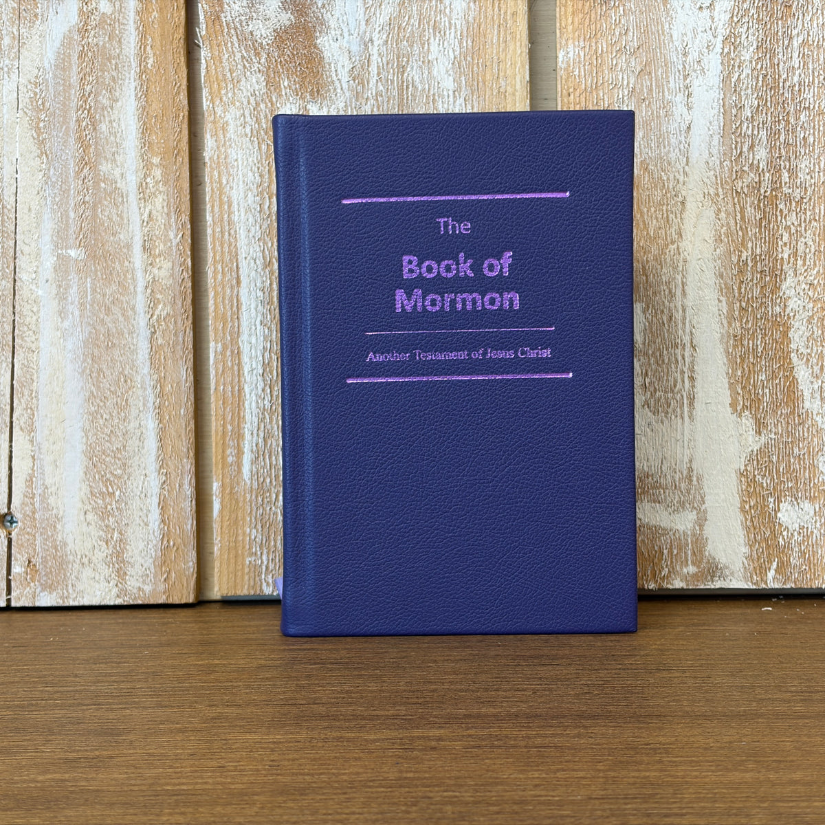 Purple Cowhide Hardcover Book of Mormon