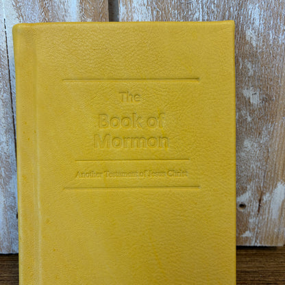 Golden Deerskin Hardcover Book of Mormon