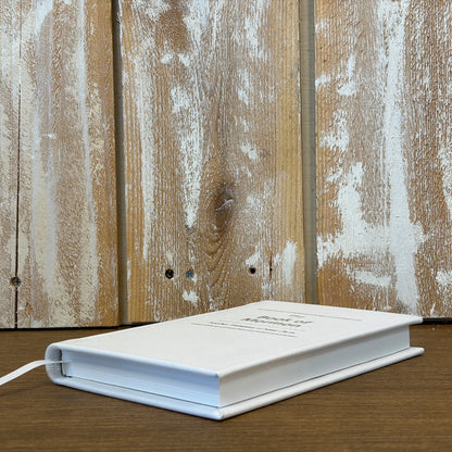 White Cowhide Hardcover Book of Mormon