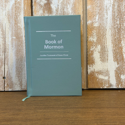 Jade Green Cowhide Hardcover Book of Mormon