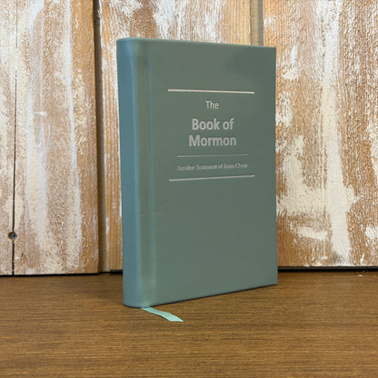 Jade Green Cowhide Hardcover Book of Mormon