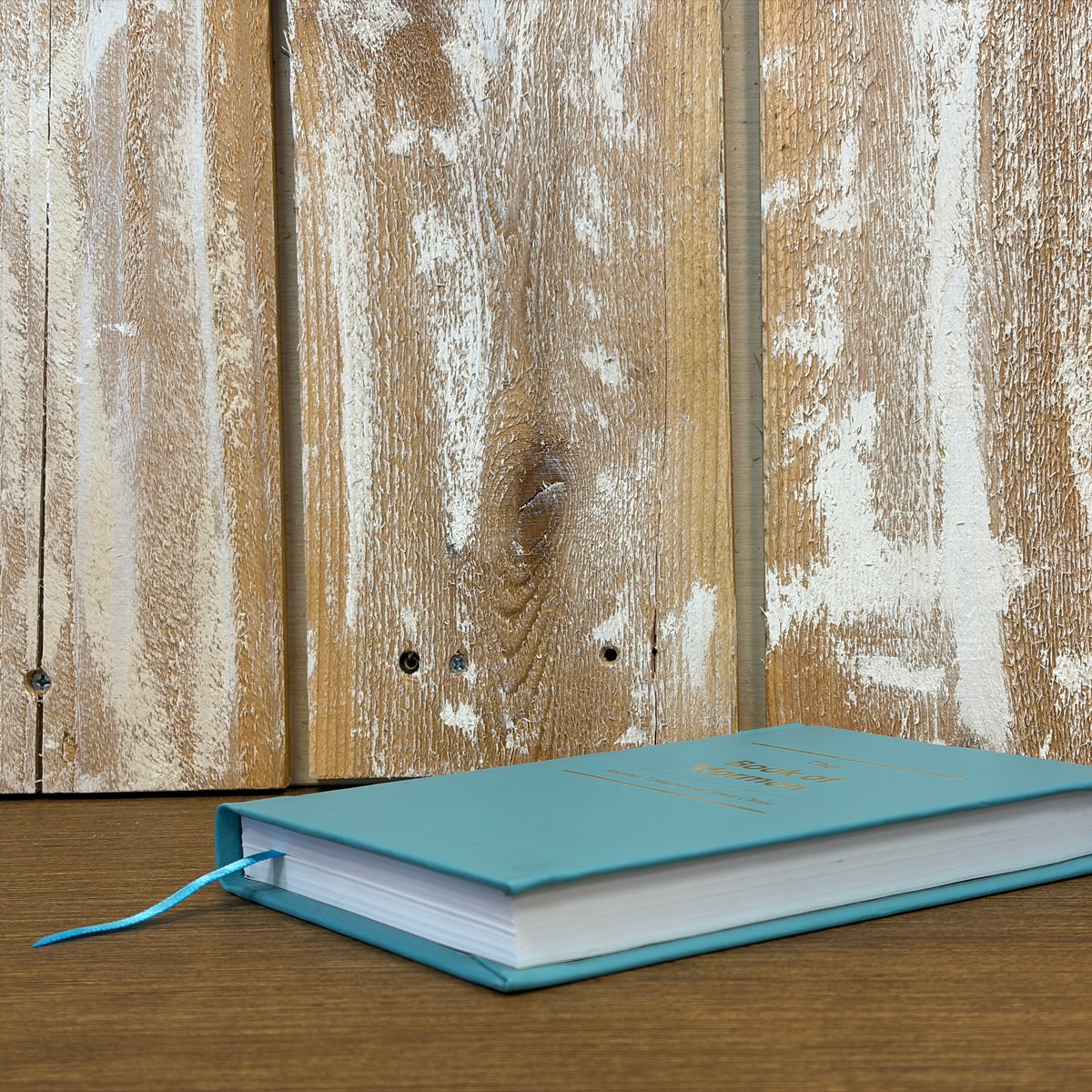 Aqua Plonge Cowhide Hardcover Book of Mormon