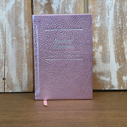 Metallic Pink Cowhide Hardcover Book of Mormon