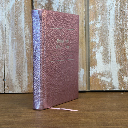 Metallic Pink Cowhide Hardcover Book of Mormon