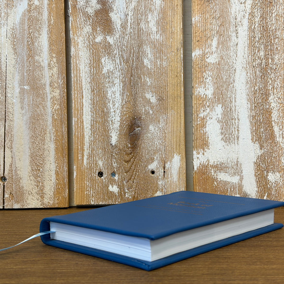 Sky Blue Cowhide Hardcover Book of Mormon