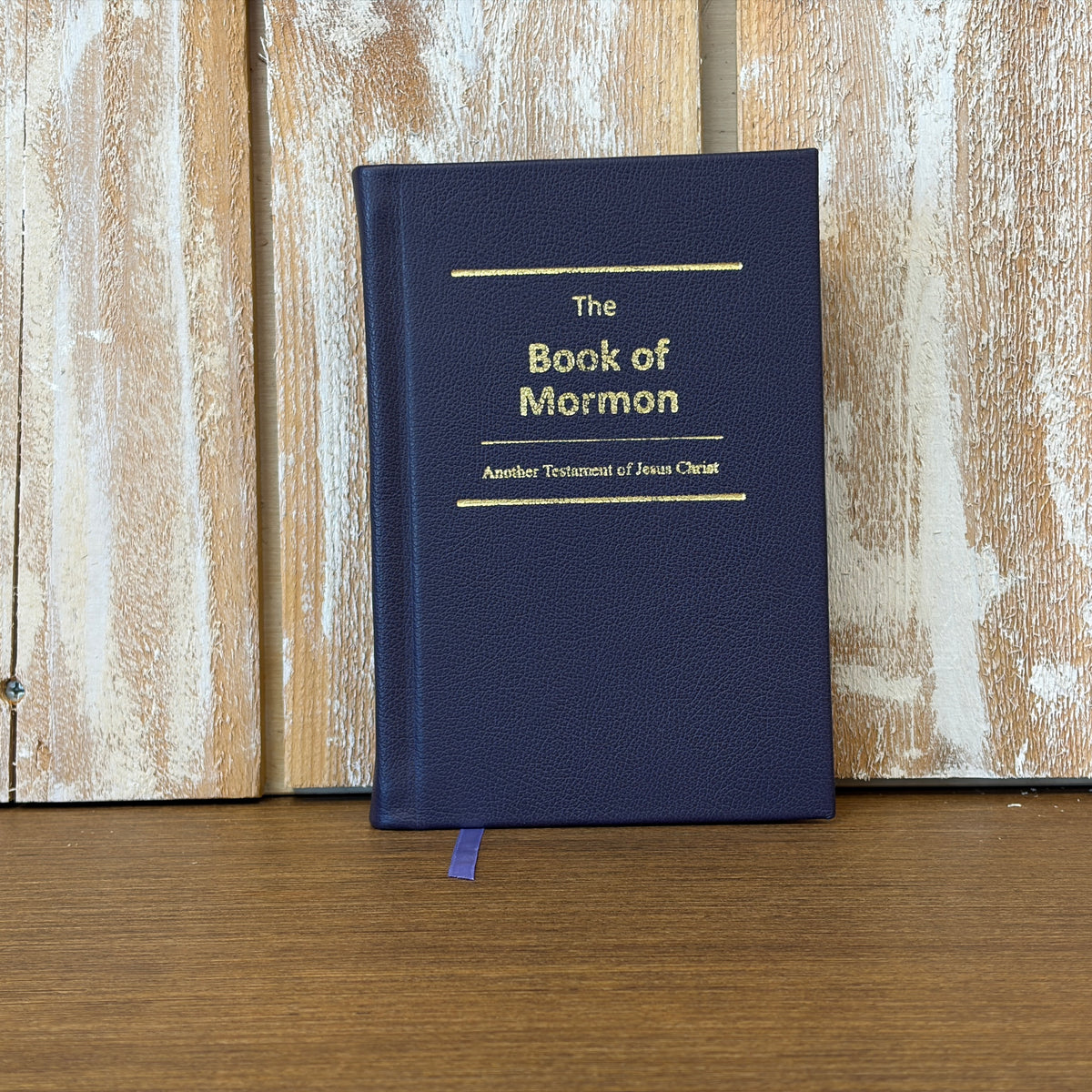 Dark Purple Cowhide Hardcover Book of Mormon