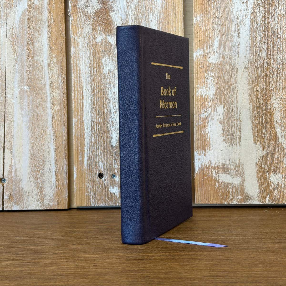 Dark Purple Cowhide Hardcover Book of Mormon