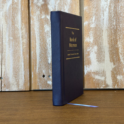 Dark Purple Cowhide Hardcover Book of Mormon