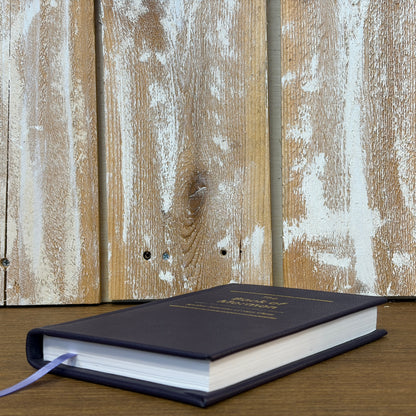 Dark Purple Cowhide Hardcover Book of Mormon