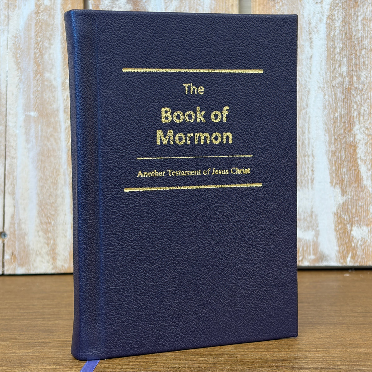 Dark Purple Cowhide Hardcover Book of Mormon
