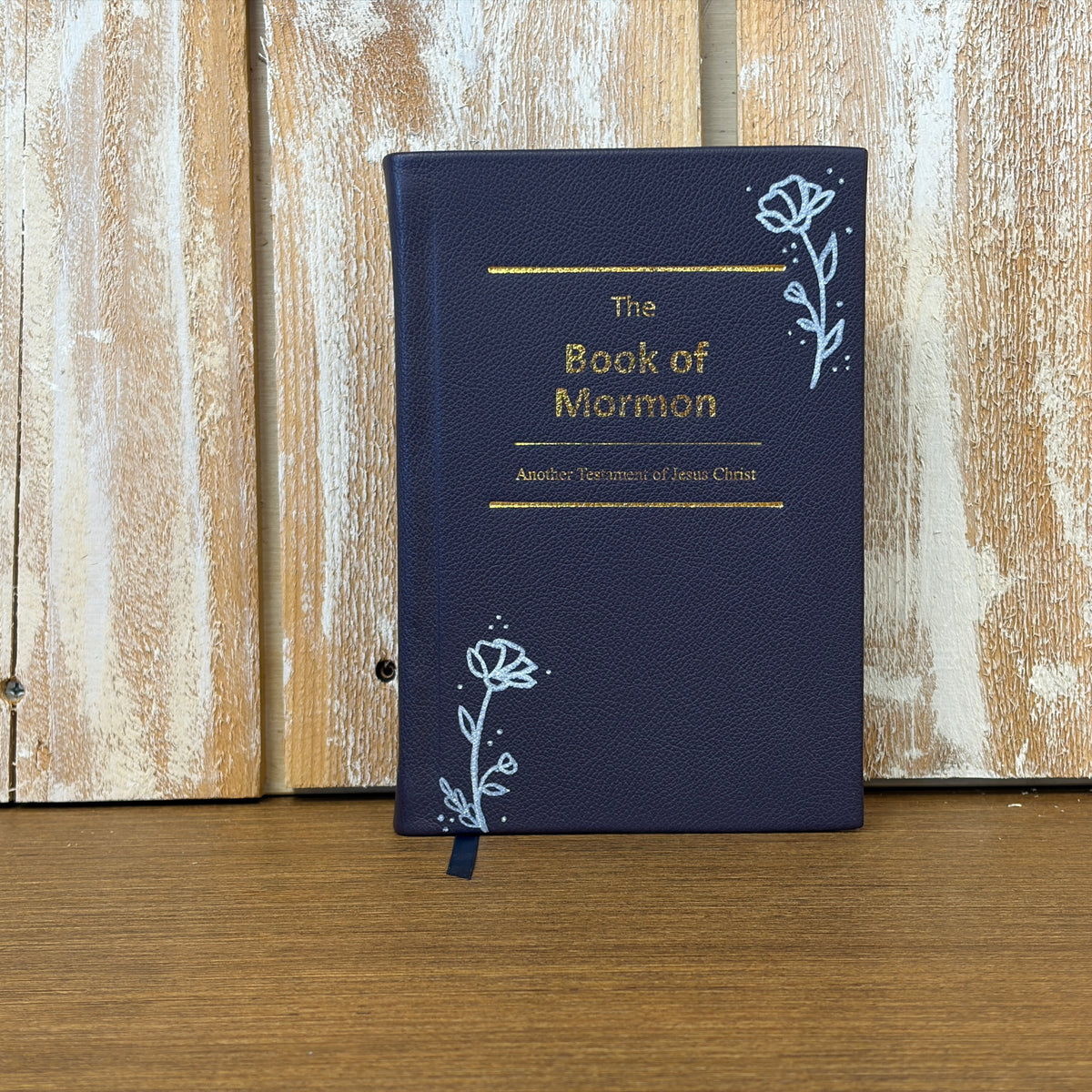 Dark Purple Cowhide Hardcover Book of Mormon