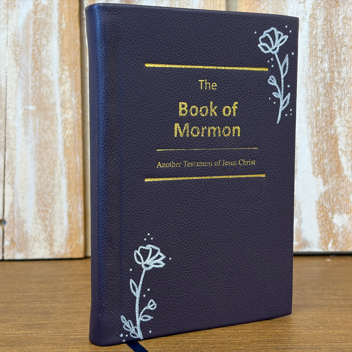 Dark Purple Cowhide Hardcover Book of Mormon