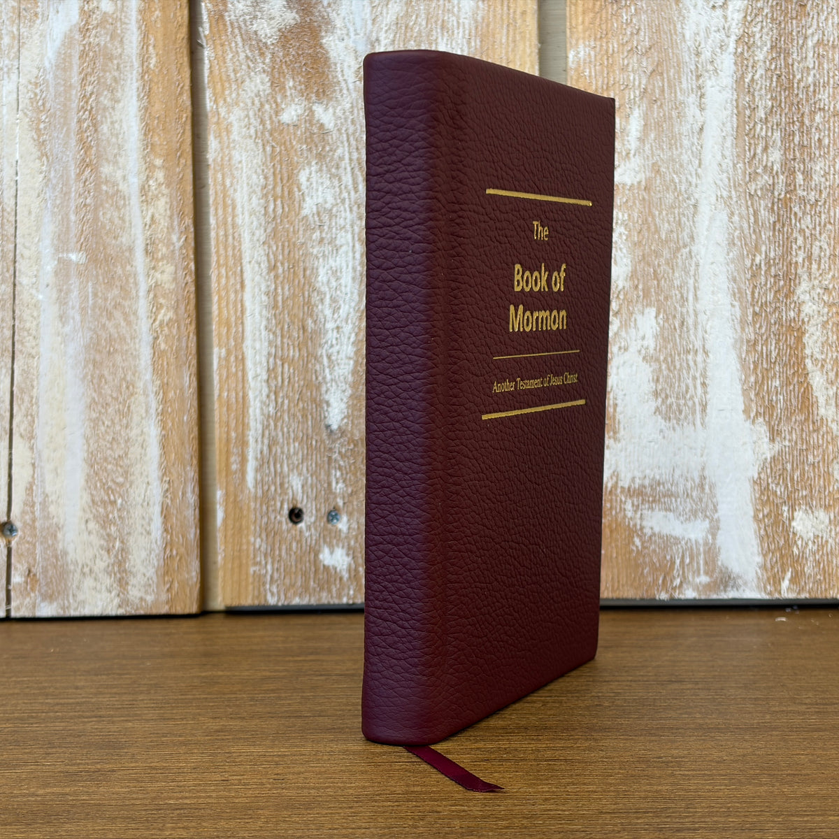 Merlot Cowhide Hardcover Book of Mormon