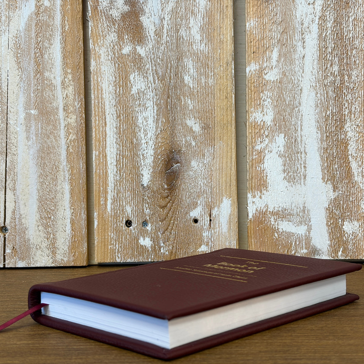 Merlot Cowhide Hardcover Book of Mormon