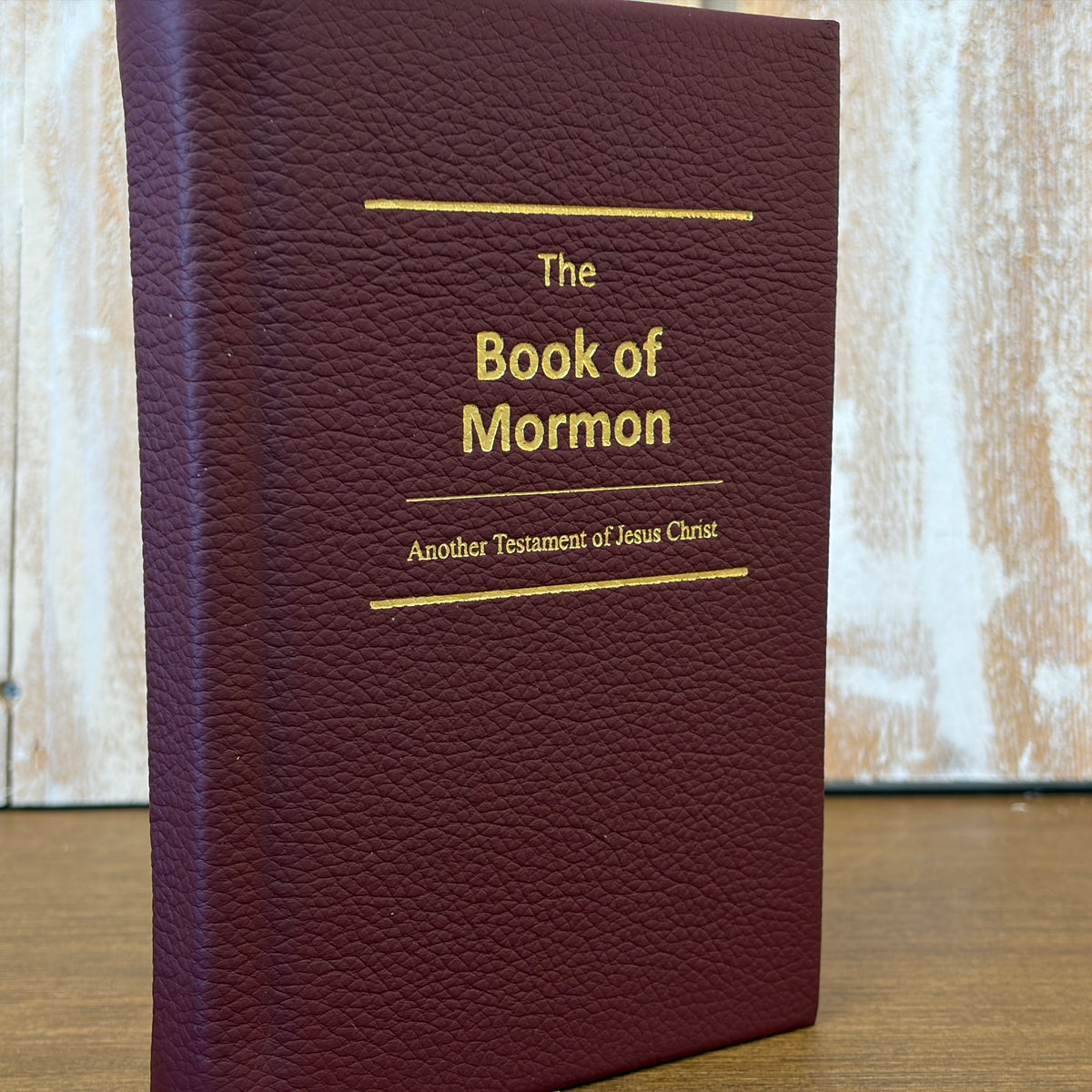 Merlot Cowhide Hardcover Book of Mormon