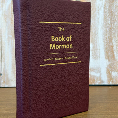 Merlot Cowhide Hardcover Book of Mormon