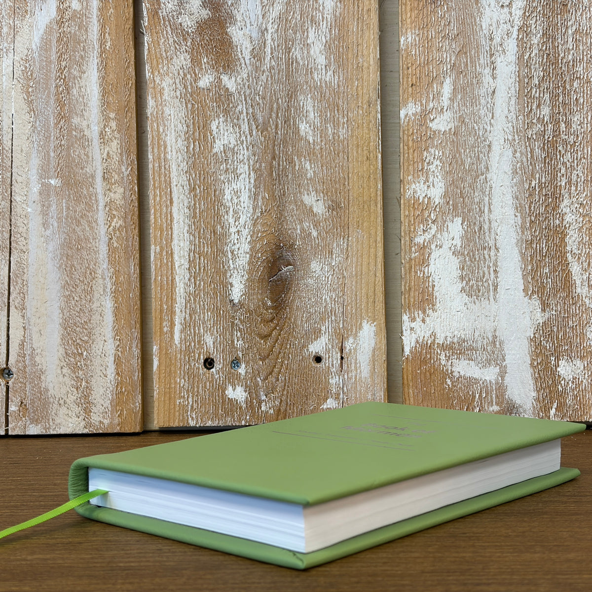 Lime Green Cowhide Hardcover Book of Mormon