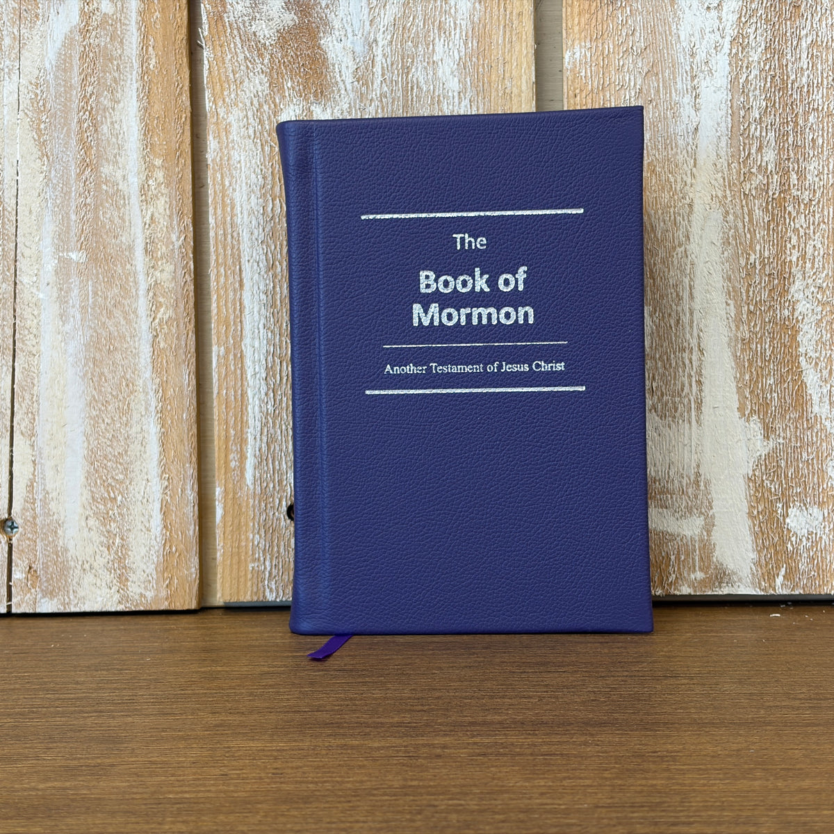 Purple Cowhide Hardcover Book of Mormon