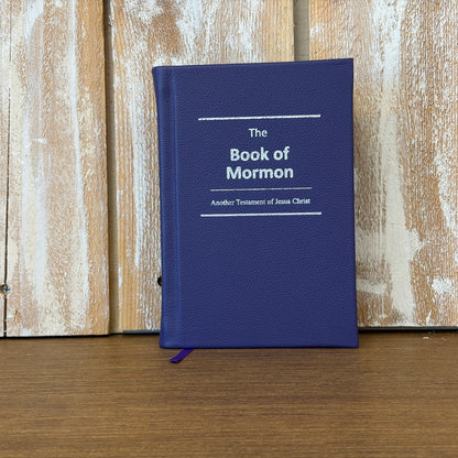 Purple Cowhide Hardcover Book of Mormon