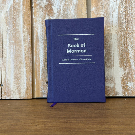 Purple Cowhide Hardcover Book of Mormon