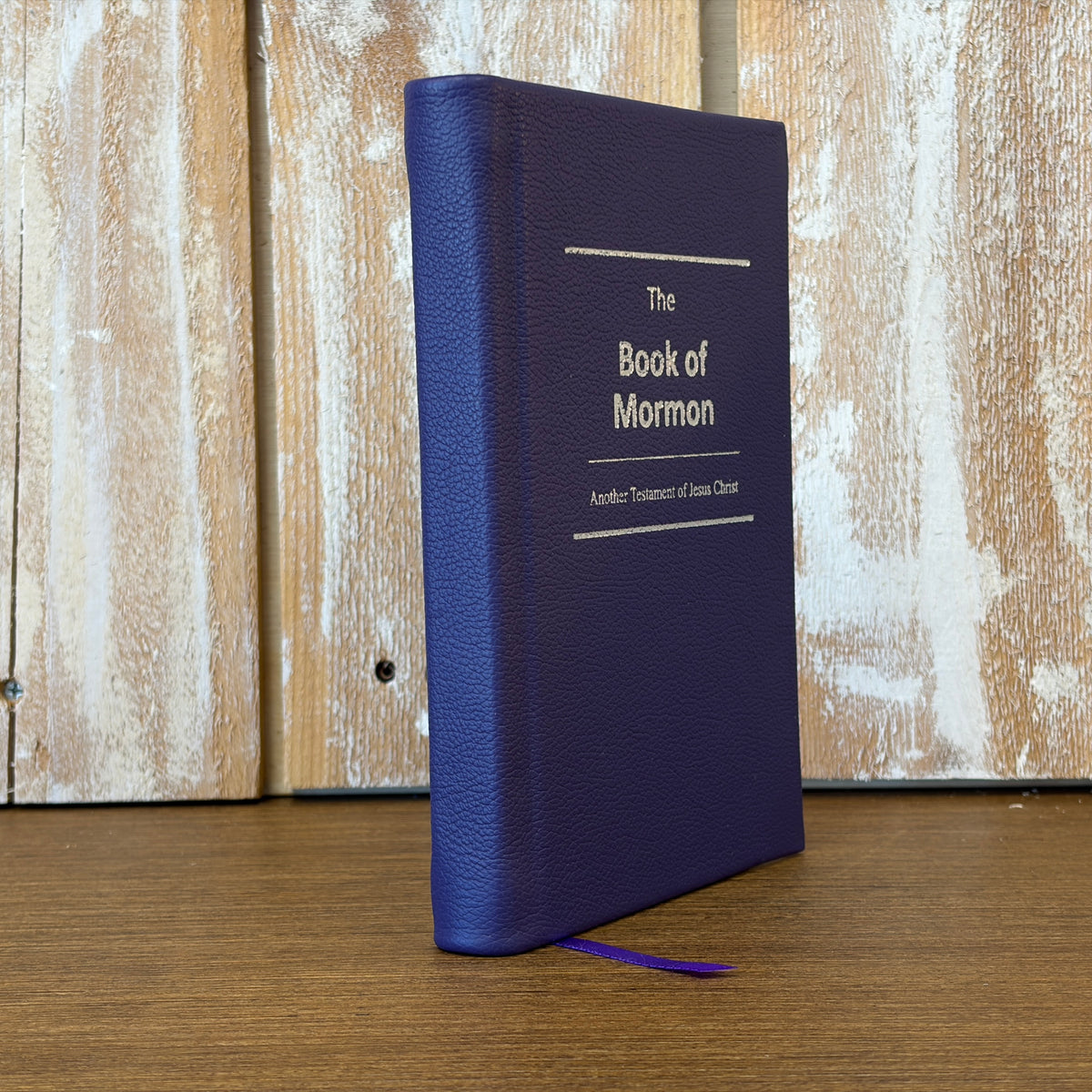 Purple Cowhide Hardcover Book of Mormon