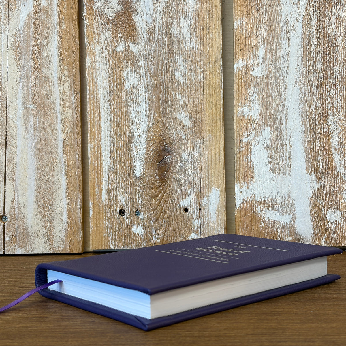 Purple Cowhide Hardcover Book of Mormon