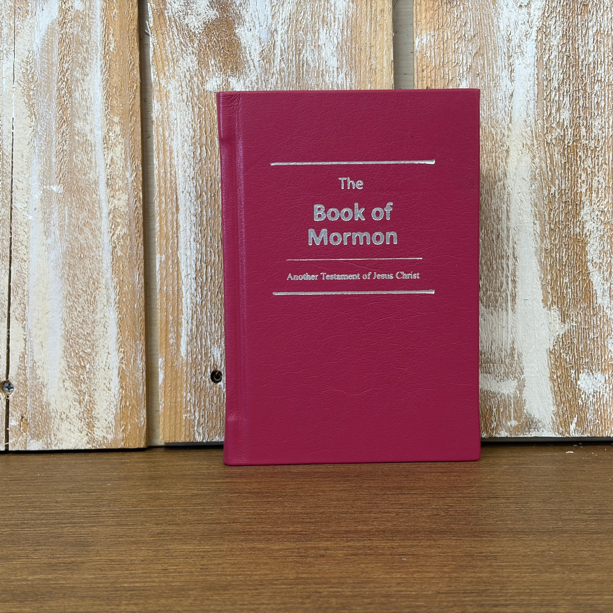 Magenta Plonge Cowhide Hardcover Book of Mormon