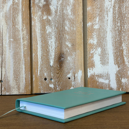 Seafoam Cowhide Hardcover Book of Mormon