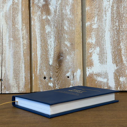 Royal Blue Plonge Cowhide Hardcover Book of Mormon