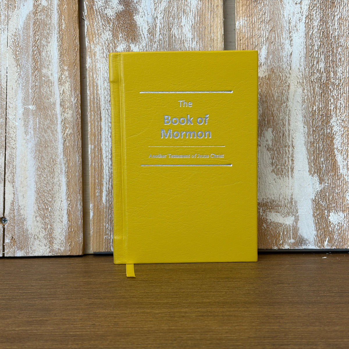Yellow Plonge Cowhide Hardcover Book of Mormon