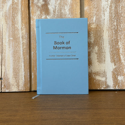 Powder Blue Lambskin Hardcover Book of Mormon
