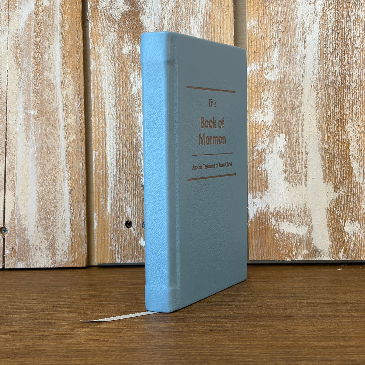 Powder Blue Lambskin Hardcover Book of Mormon