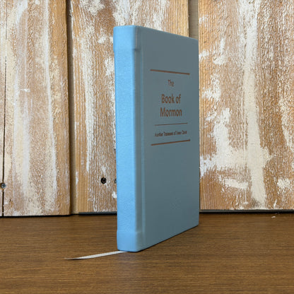 Powder Blue Lambskin Hardcover Book of Mormon