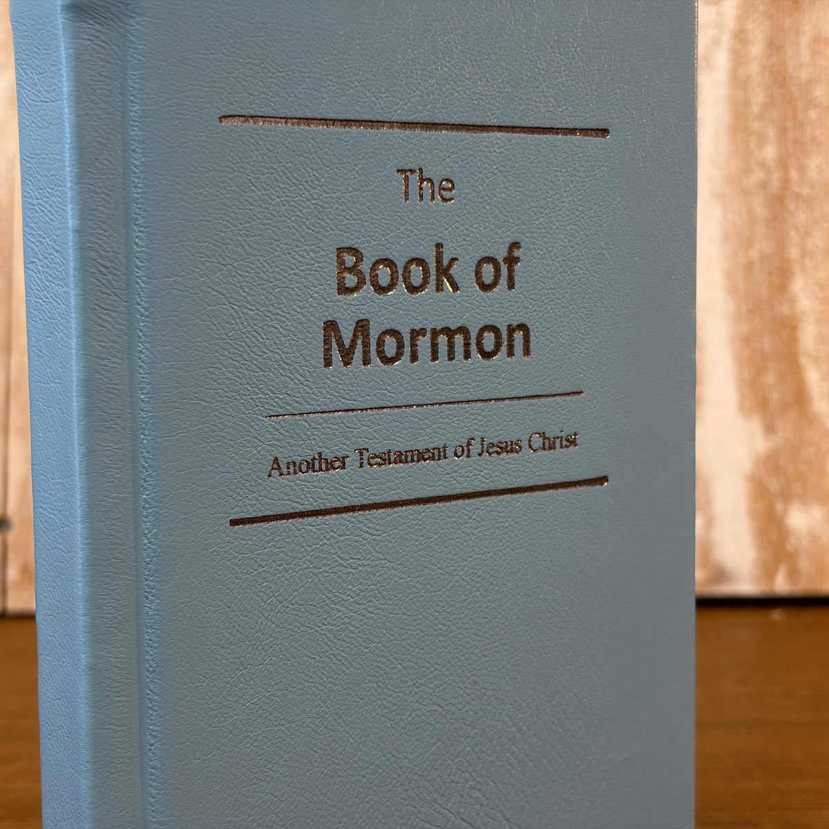 Powder Blue Lambskin Hardcover Book of Mormon