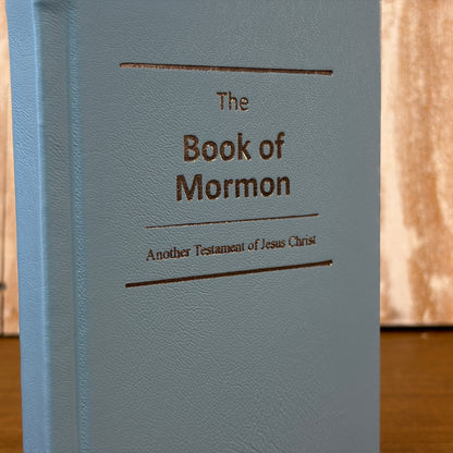 Powder Blue Lambskin Hardcover Book of Mormon