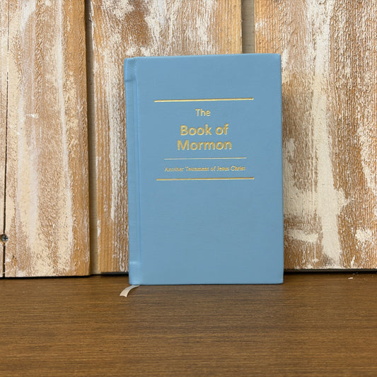 Powder Blue Lambskin Hardcover Book of Mormon