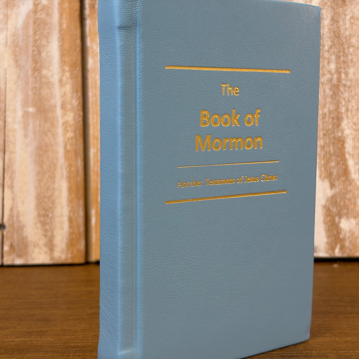Powder Blue Lambskin Hardcover Book of Mormon