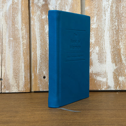 Turquoise Deerskin Hardcover Book of Mormon