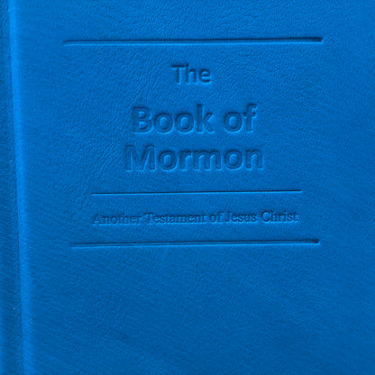 Turquoise Deerskin Hardcover Book of Mormon