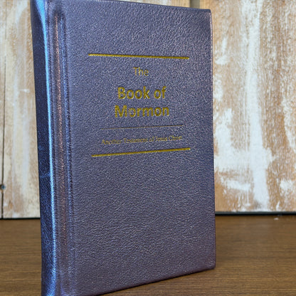 Metallic Lilac Cowhide Hardcover Book of Mormon
