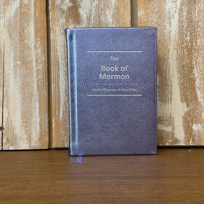 Metallic Lilac Cowhide Hardcover Book of Mormon