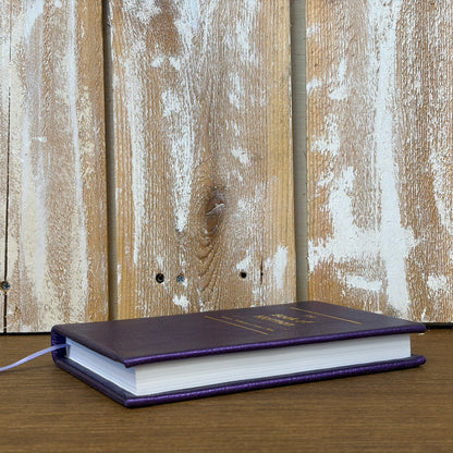 Metallic Purple Cowhide Hardcover Book of Mormon