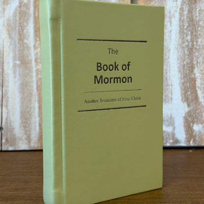 Mint Lambskin Hardcover Book of Mormon