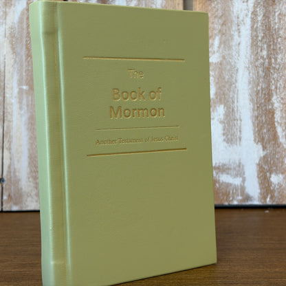 Mint Lambskin Hardcover Book of Mormon