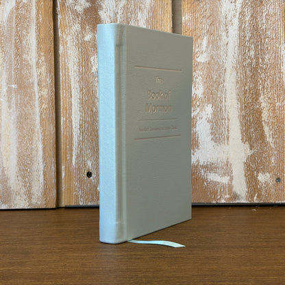 Pearlized Sage Lambskin Hardcover Book of Mormon