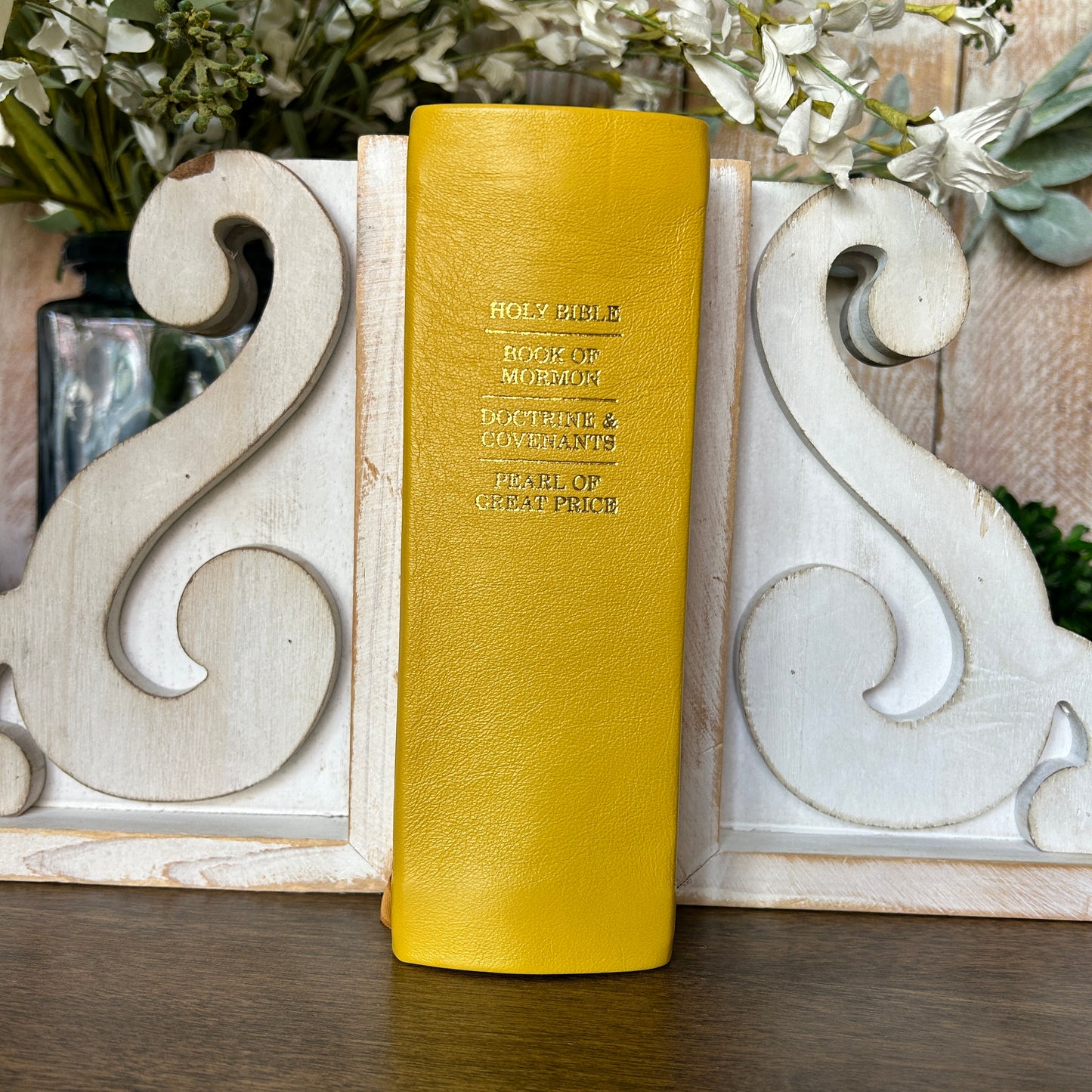 LDS Quad Combination - Yellow Full-Grain Leather | Ready-Made